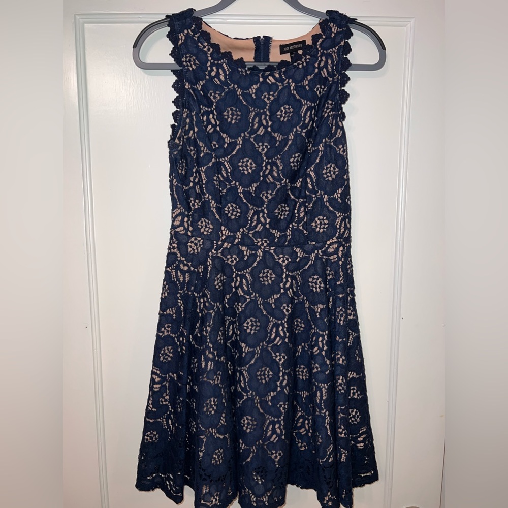 Jodi Kristopher Navy Dress (Juniors) size 9